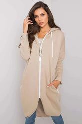Relevance Womens sweatshirt with an extended cut  Adomoo